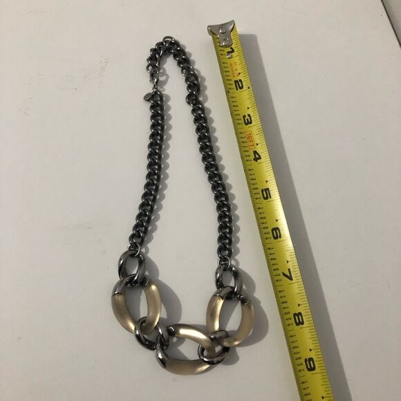 Alexis Bittar Champagne Lucite Links Chain Necklace Alexis Bittar Champagne Lucite Links Chain Necklace